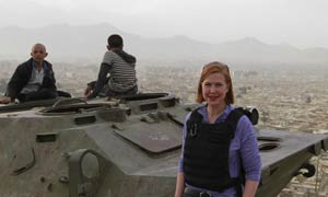 Kimberly Dozier in Kabul 2011